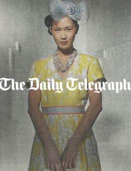 Nerida Fraiman - Stunning silver bow beret, The Daily Telegraph
